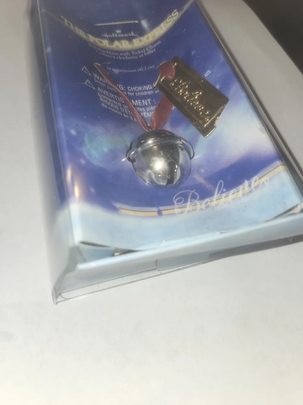 **5 For $20 Hallmark The Polar Express Bell Necklace with Ticket Charm